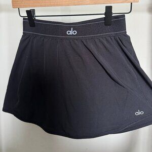 Alo Yoga Match Point Tennis Skirt Black Size XS Athletic Skirt